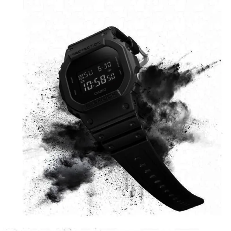 Casio G-Shock 'Solid Colors' Digital Men’s Watch- DW-5600BB-1